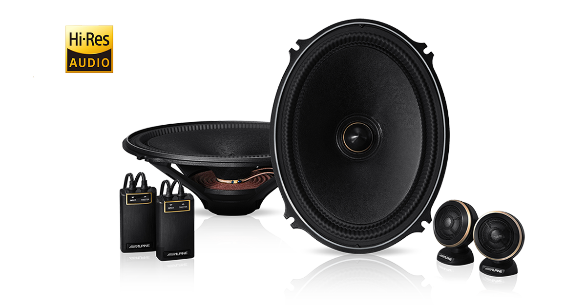 Alpine X-710S X-Premium Sound 7x10″ Component Speakers - Sound Garage