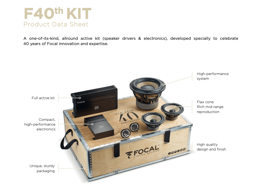Focal 165W-XP-KIT-1 40th Anniversary
