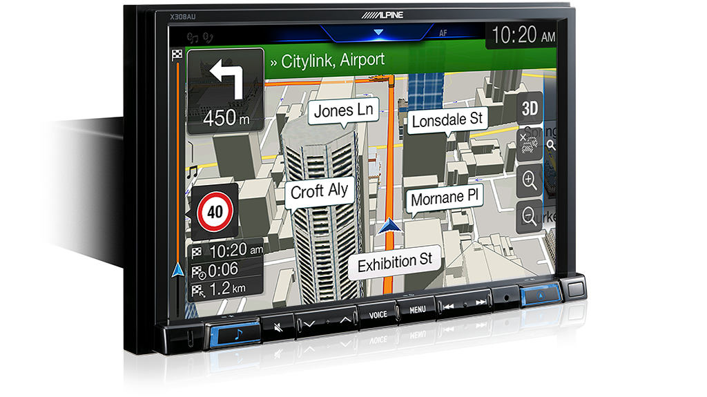 Alpine MAZDA BT50-X308-AHU 8-inch Navigation/Apple CarPlay/Android Auto Receiver -