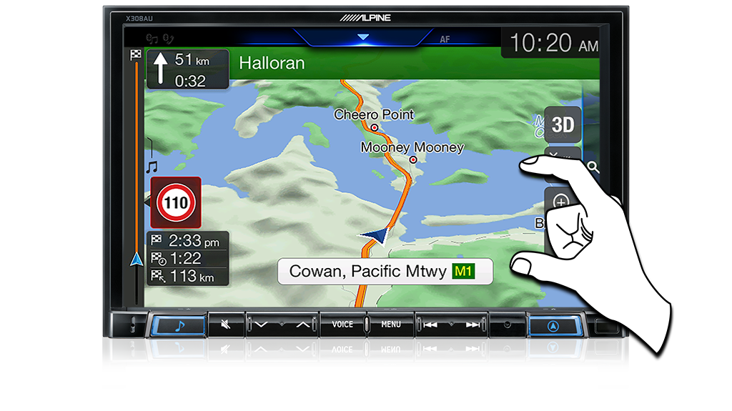 Alpine MAZDA BT50-X308-NHU 8-inch Navigation/Apple CarPlay/Android Auto Receiver -