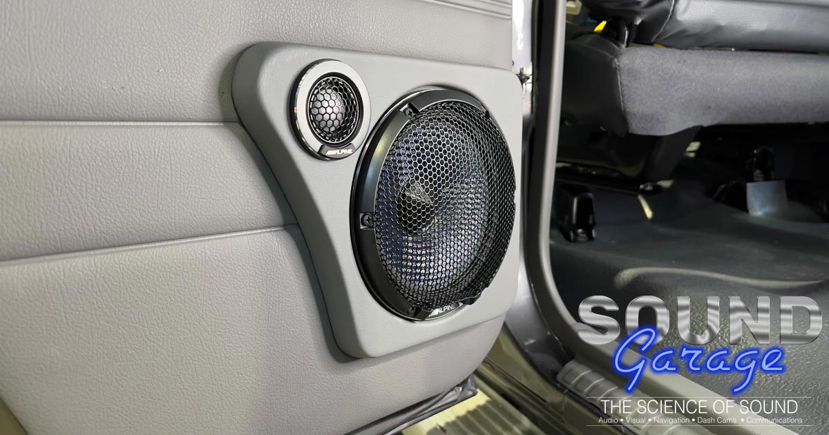 Alpine Component Speakers Installed On A Vehicle